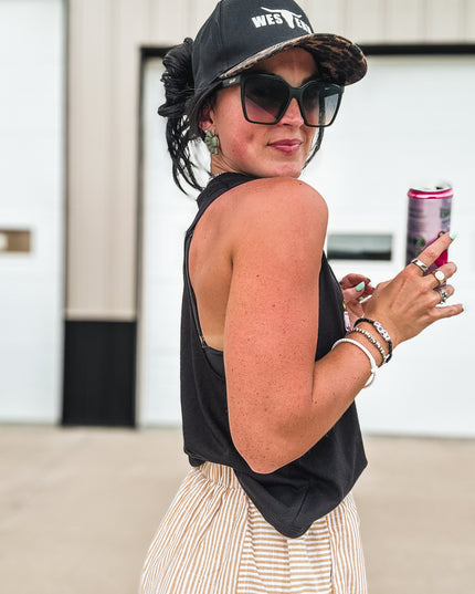 Life's Better Tan - Cropped Tank