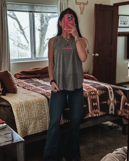 Brand Relaxed Jersey Tank - Athletic Grey