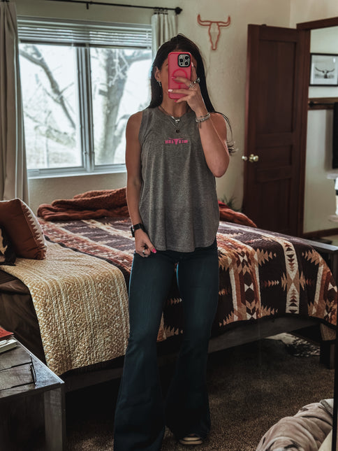 Brand Relaxed Jersey Tank - Athletic Grey