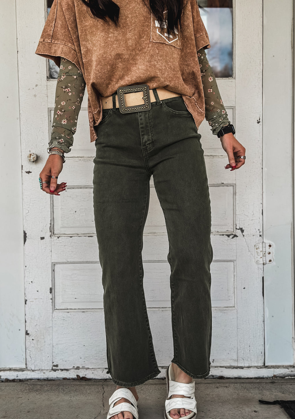 The Daisy Pant - Olive Green