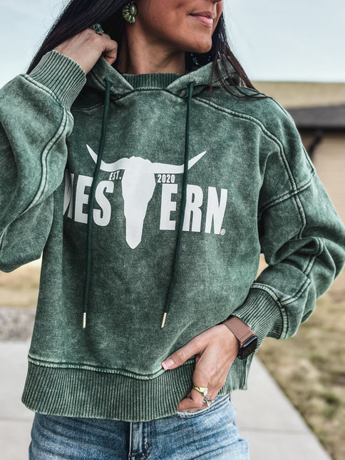 Brand Jersey Hoodie - Green/White