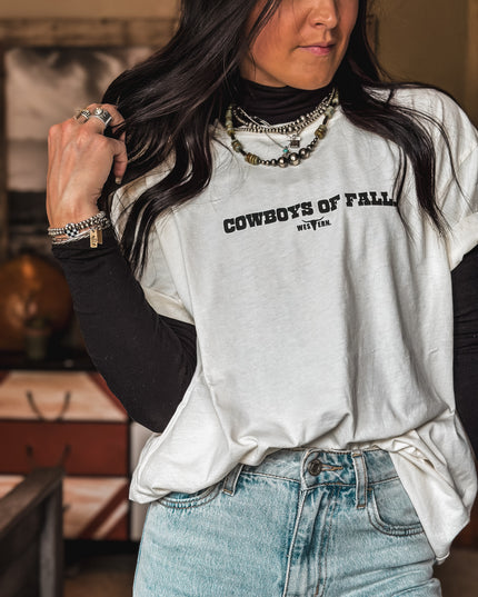 Cowboys of Fall Oversized T -Ivory