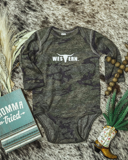 Brand Onesie Green Camo Longsleeve