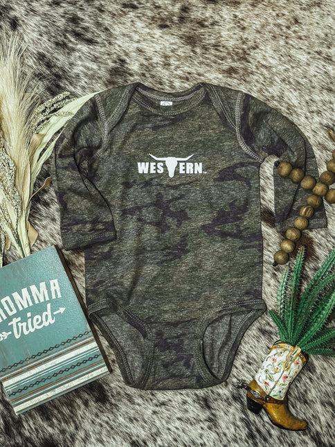 Brand Onesie Green Camo Longsleeve