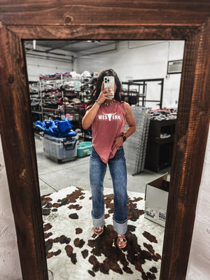 Brand Rodeo Tank - Mauve
