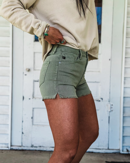 The Maria Jean Shorts - Olive Green