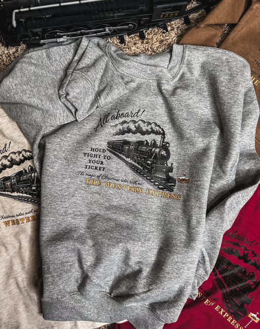 The Western Express YOUTH Crew - Grey