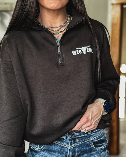 Brand Scuba Women's 1/4 Zip - Black Tide