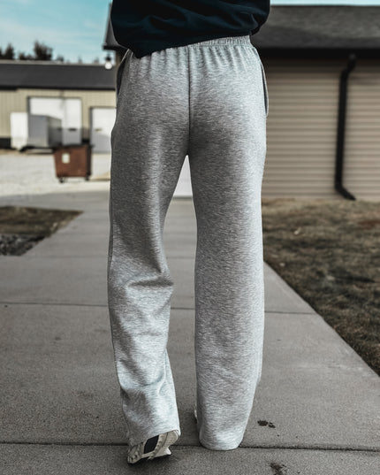 Brand Stride Scuba Wide Pants - Heather Grey