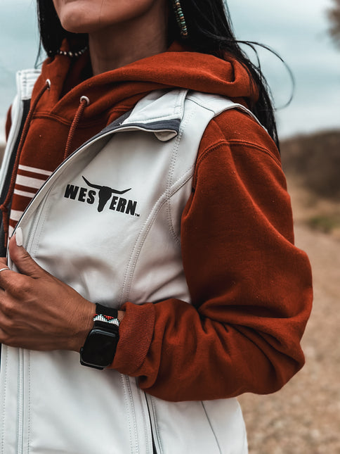 Brand Laramie Soft Shell Vest - White