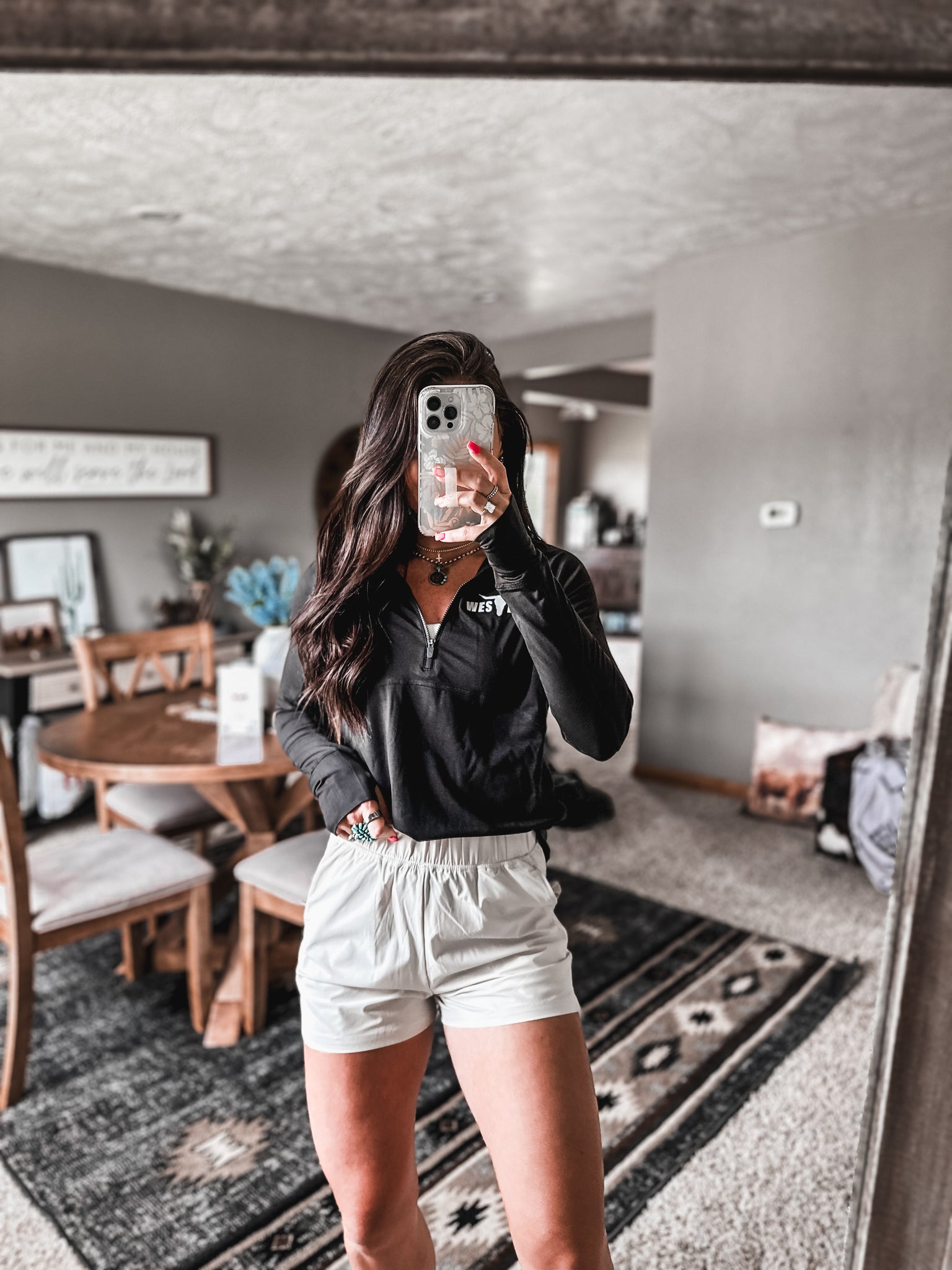 Brand Ladies Golfer 1/4 Zip - Black