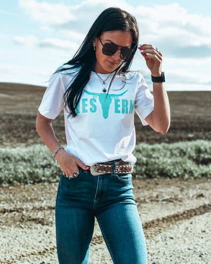 Brand Revamp T - White/Turq