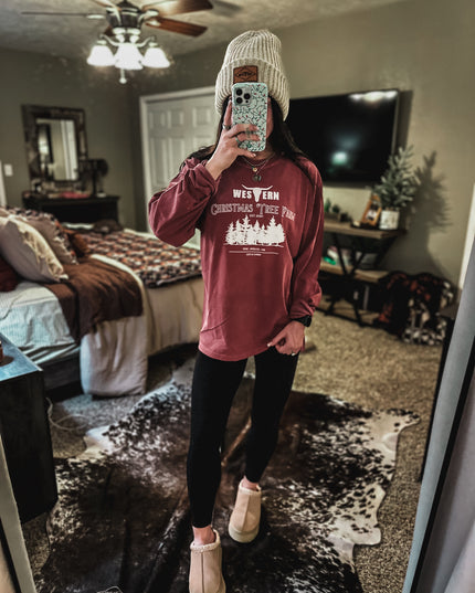 WTB Tree Farm Longsleeve - Crimson