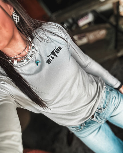 Brand Ashley Fitted Longsleeve - Grey
