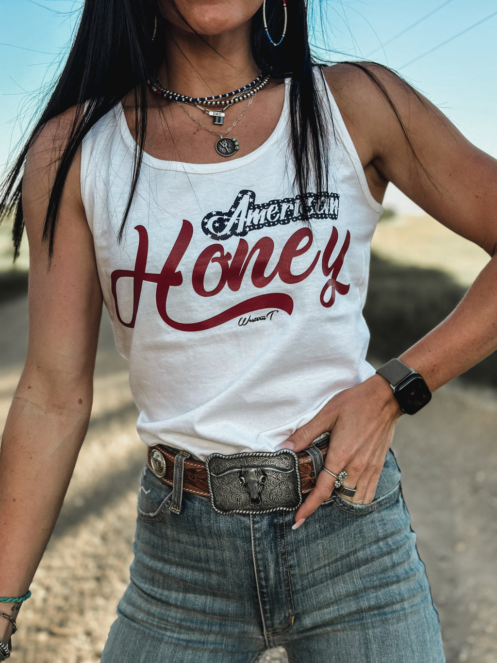 American Honey Tank - White