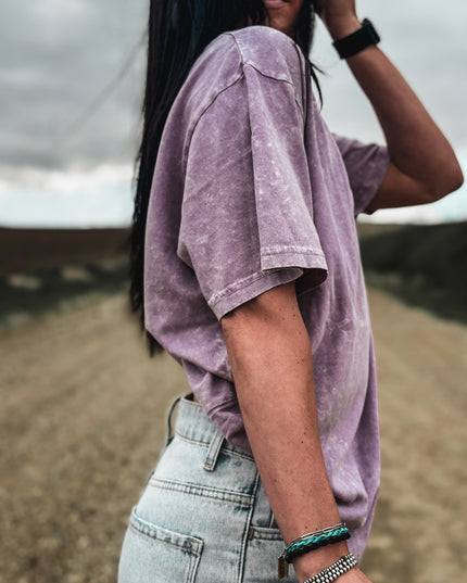 Strong + Divine Oversized Tee - Lavender