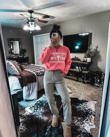 Brand Tri-Cotton Joggers - Heather Grey