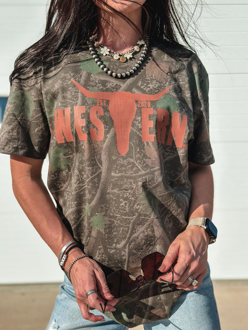 Darkwood Camo T - Rust Logo