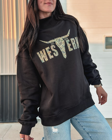 Duck Camo Logo Mockneck