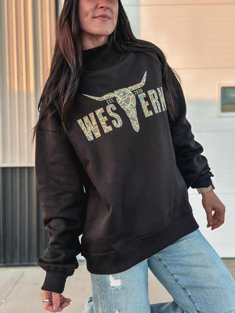 Duck Camo Logo Mockneck