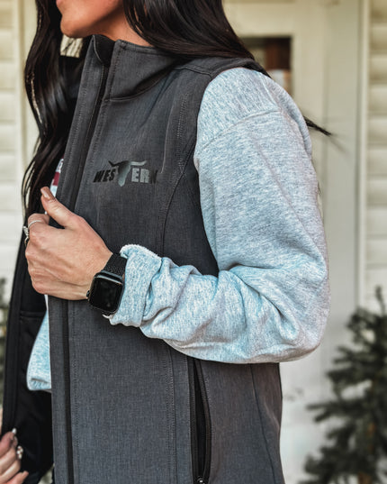 Brand Laramie Soft Shell Vest - Charcoal Black