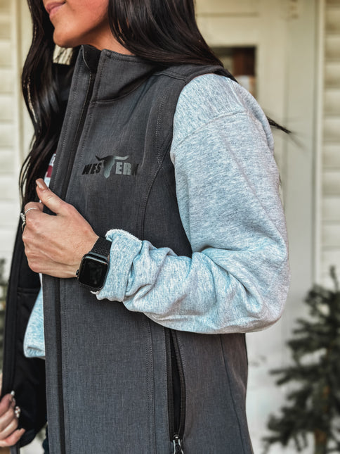 Brand Laramie Soft Shell Vest - Charcoal Black