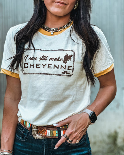 Cheyenne - Mustard Ringer Tee