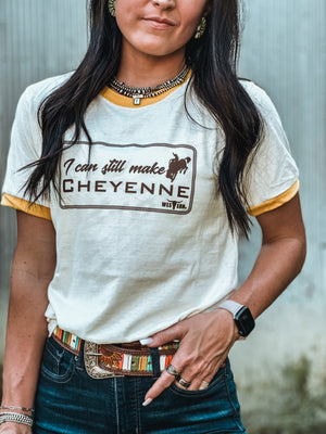 Cheyenne - Mustard Ringer Tee