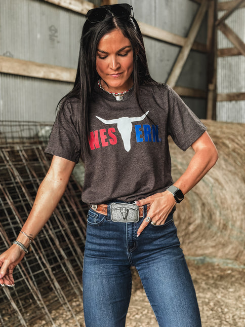 RWB Brand Logo T - Charcoal