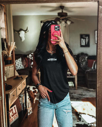 Brand Athleisure Tank - Black