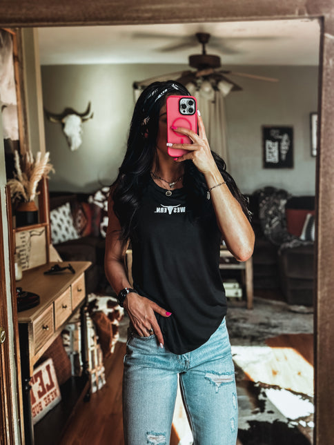 Brand Athleisure Tank - Black