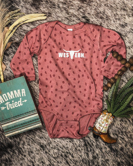 Brand Onesie Pink Spots Longsleeve