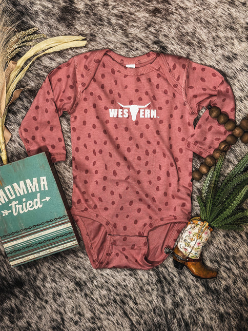 Brand Onesie Pink Spots Longsleeve