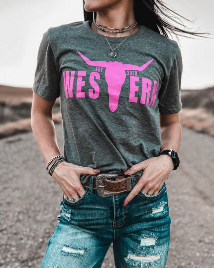 Brand Revamp T Pink/Grey