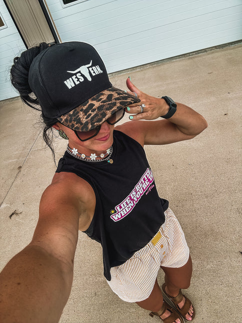 Life's Better Tan - Cropped Tank
