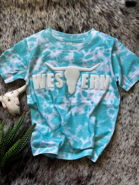 Brand Puff Logo Toddler - Turq Dye