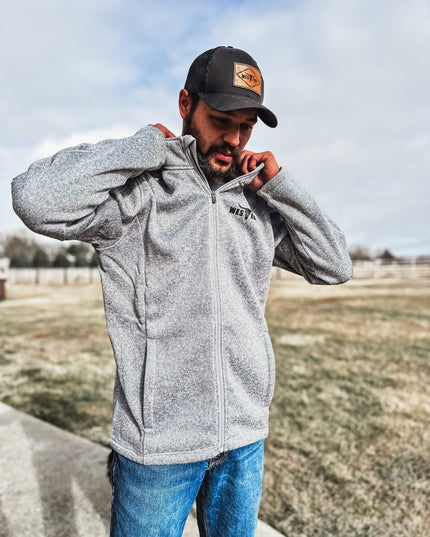 Men's Drifter Full Zip Fleece Jacket - Grey Heather