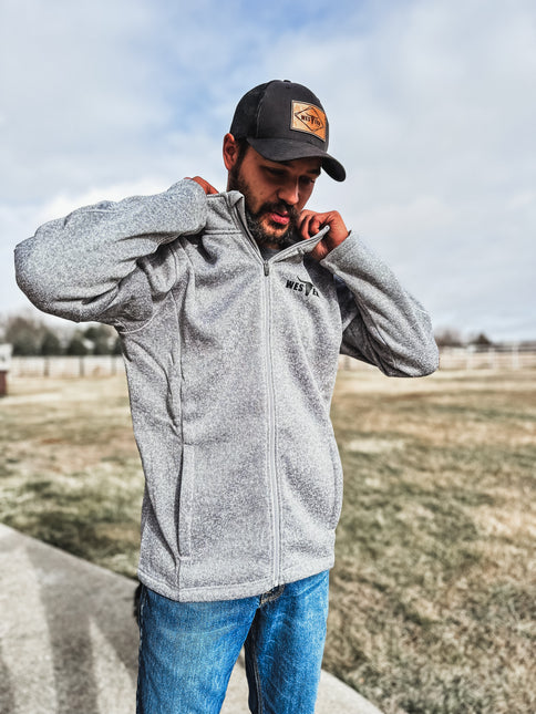 Men's Drifter Full Zip Fleece Jacket - Grey Heather