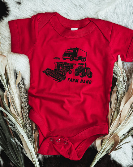 Farm Hand Onesie - Red