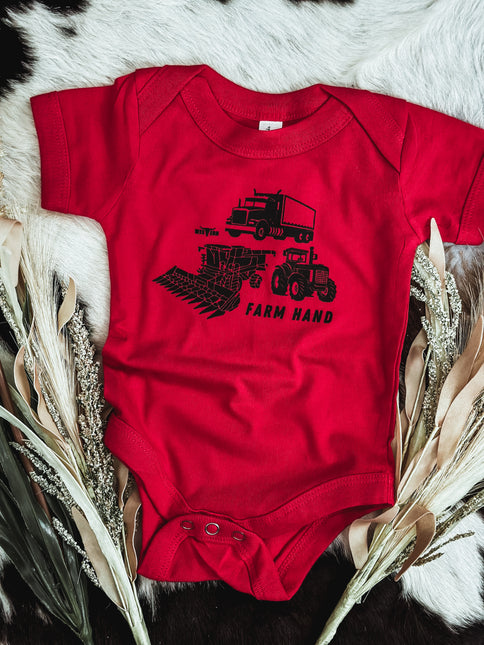 Farm Hand Onesie - Red