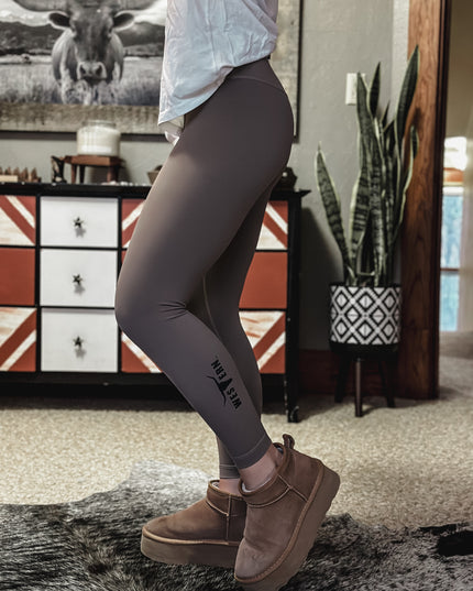 Brand Core Leggings - Mocha