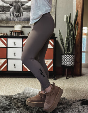 Brand Core Leggings - Mocha