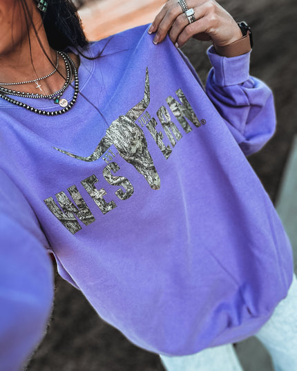 Brand Camo Woods Logo Crew
