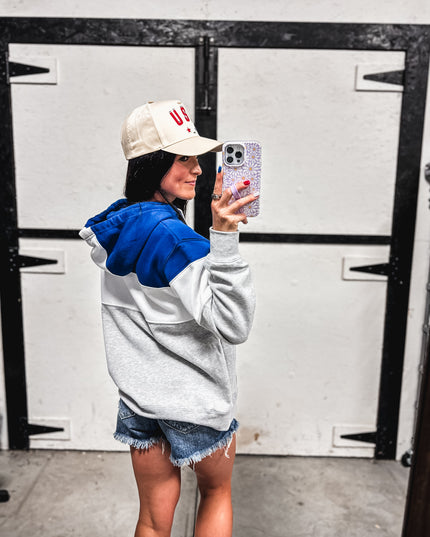 Brand Hoodie - Varsity Blue Block