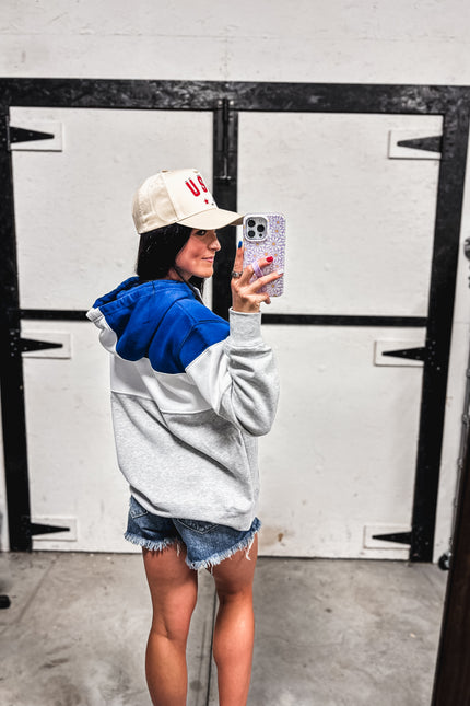 Brand Hoodie - Varsity Blue Block