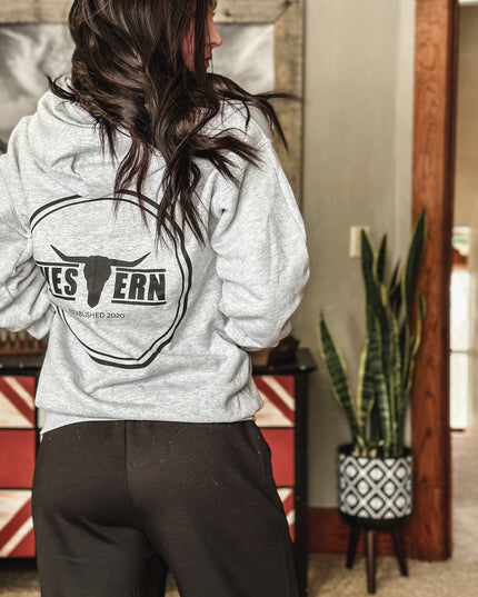 Brand Logo Full Zip Jacket - Ash