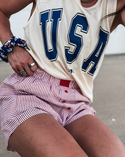 USA [block letters] Tank