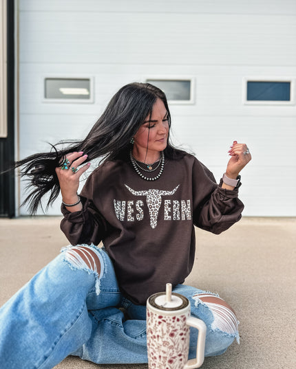 Brand Leopard Logo Crew
