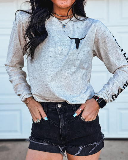 Brand Longsleeve Oatmeal