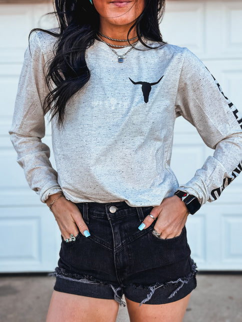Brand Longsleeve Oatmeal